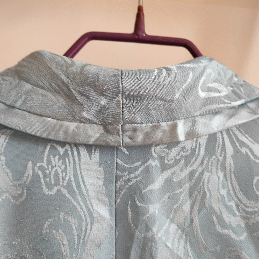 Light Blue Brocade Blazer - Picture 9 of 14